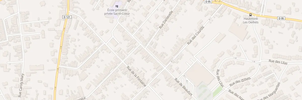 Plan du 49 Rue Beaufort à Hautmont