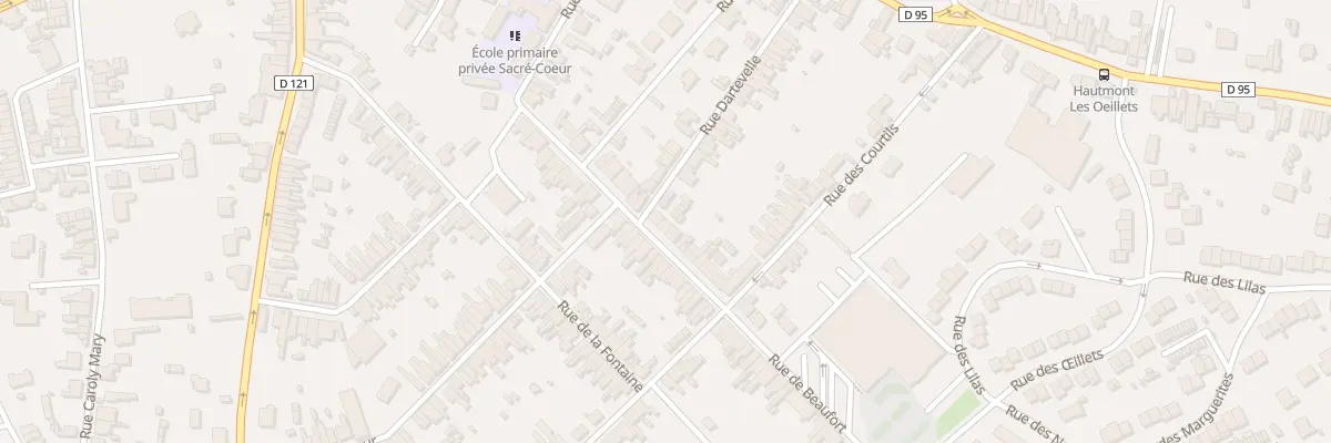 Plan du 47B Rue Beaufort à Hautmont