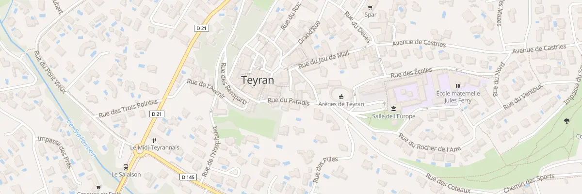 Plan du 3 Rue du Paradis à Teyran