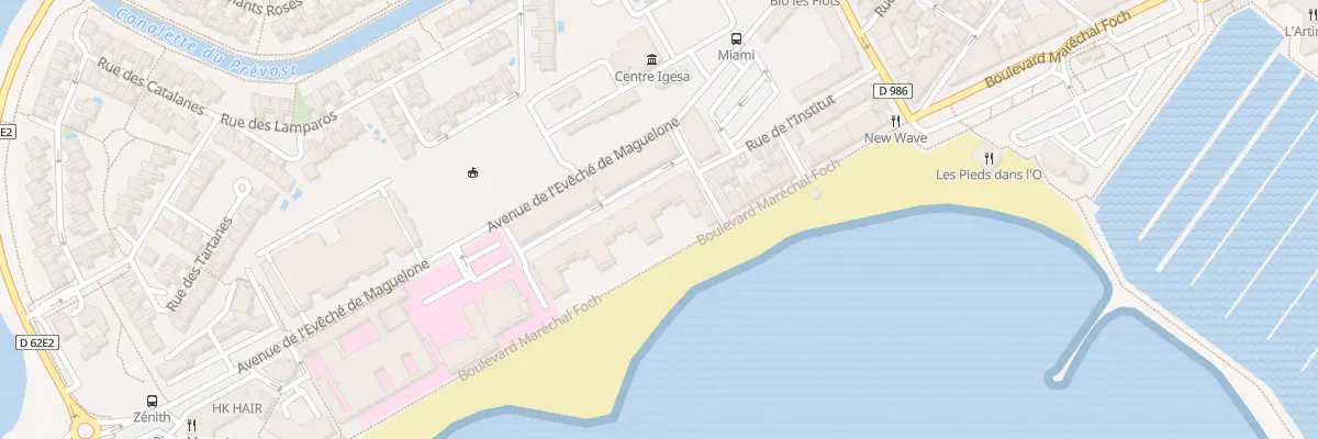 Plan du 326 Av Eveche de Maguelonne à Palavas-les-Flots