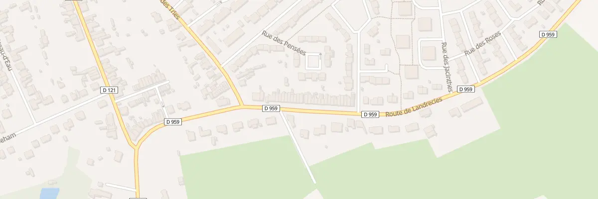 Plan du 55 Rte de Landrecies à Hautmont