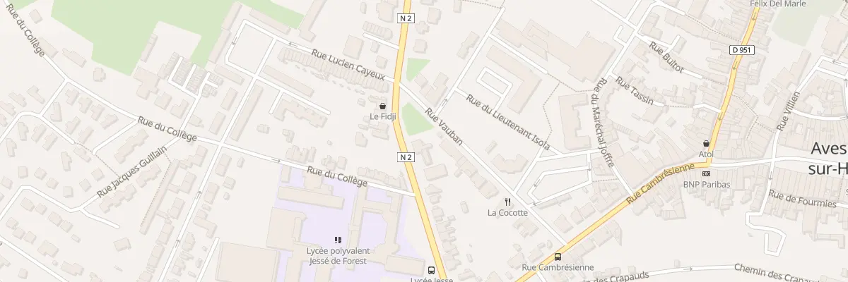 Plan du 38 Av du Pont Rouge à Avesnes-sur-Helpe
