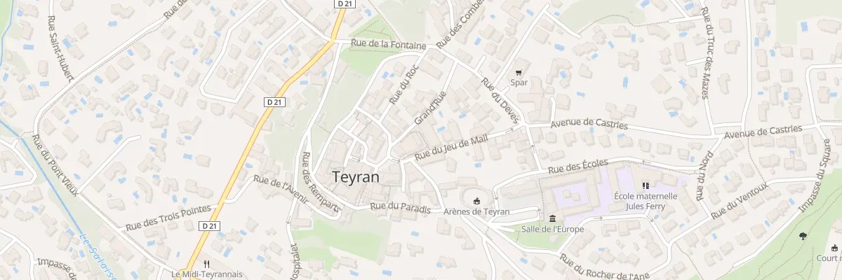 Plan du 35 Rue du Jeu de Mail à Teyran