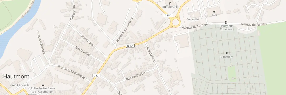 Plan du 2 Rue du Fort à Hautmont