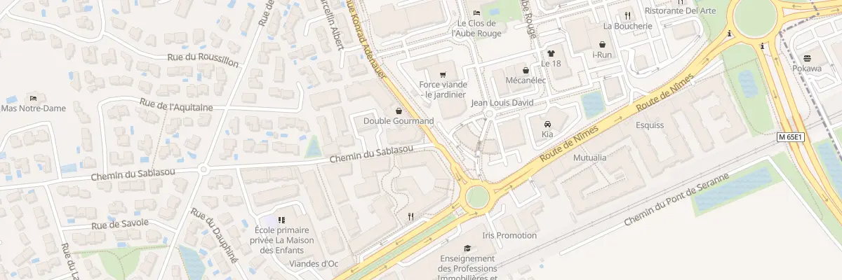 Plan du 520 Av Konrad Adenauer à Castelnau-le-Lez