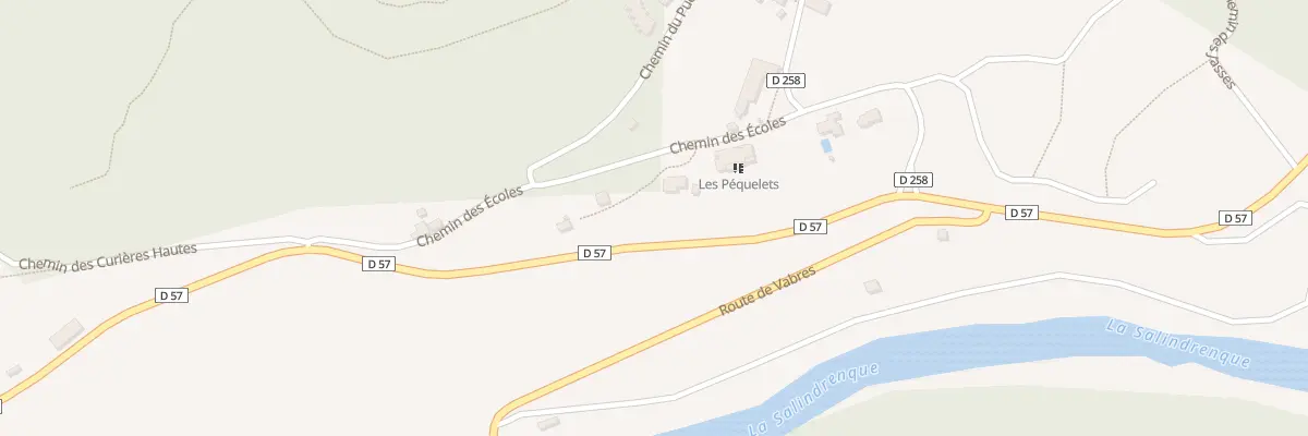 Plan du 5271 La Montee à Thoiras-Corbès