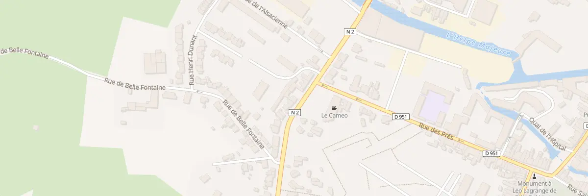 Plan du 75 Av du Pont Rouge à Avesnes-sur-Helpe