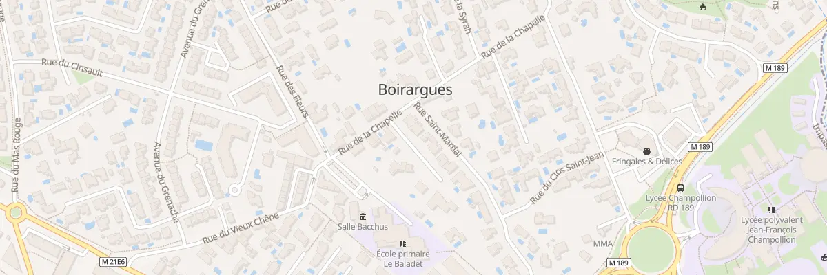 Plan du 108 Rue de la Chapelle à Lattes