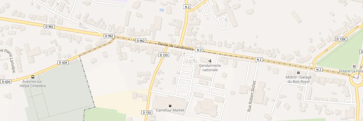 Plan du 37 Rte de Landrecies à Avesnelles