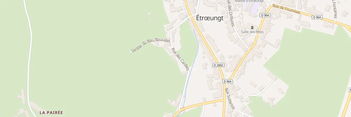 Plan du 15 Rue des Cardets à Étrœungt