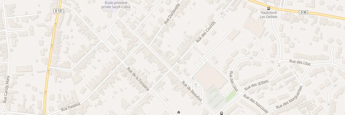 Plan du 65 Rue Beaufort à Hautmont
