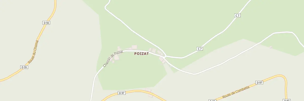 Plan du 5045 Poizat Est à Palogneux