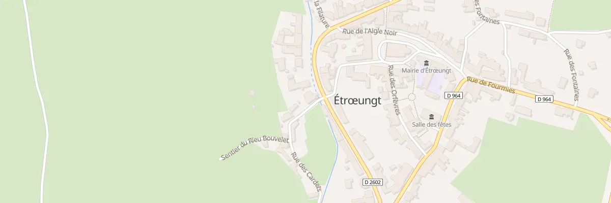 Plan du 3 Rue des Cardets à Étrœungt