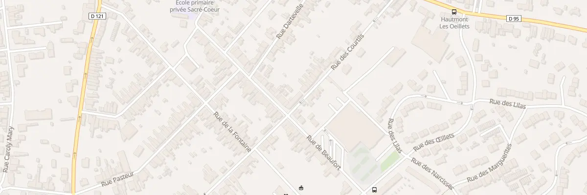 Plan du 67 Rue Beaufort à Hautmont