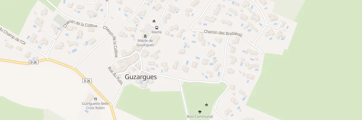 Plan du 5429 Che des Brébières à Guzargues