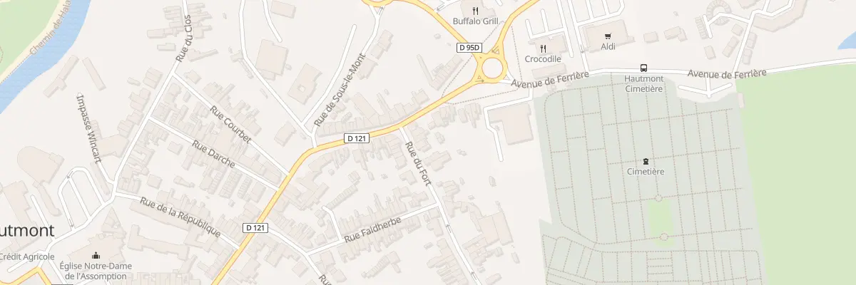 Plan du 7 Rue du Fort à Hautmont