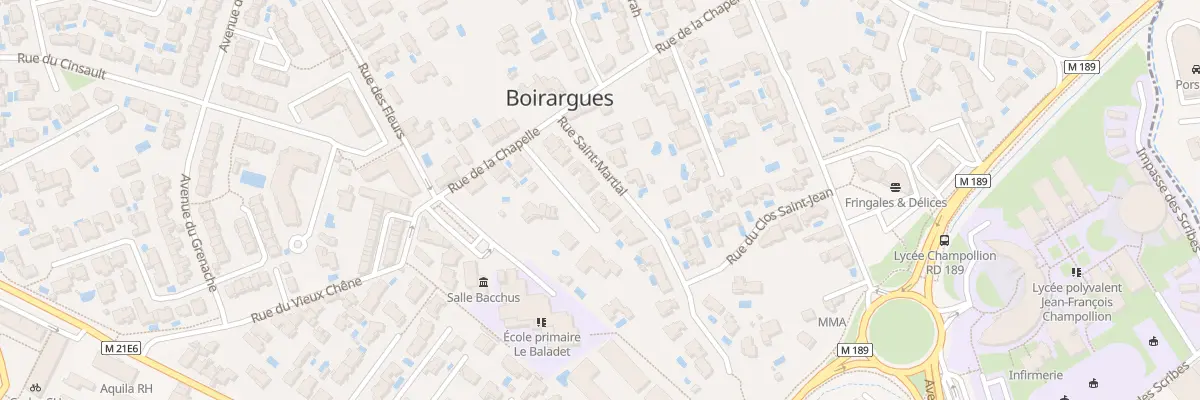 Plan du 6 Rue Saint-martial à Lattes