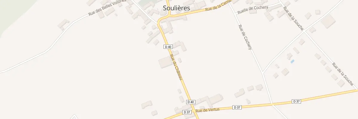 Plan du 7 Rue du Chateau à Soulières