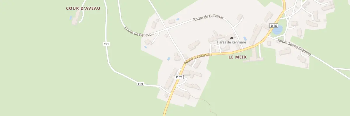 Plan du 5 Rte du Morvan (le Meix) à Saint-Germain-des-Champs