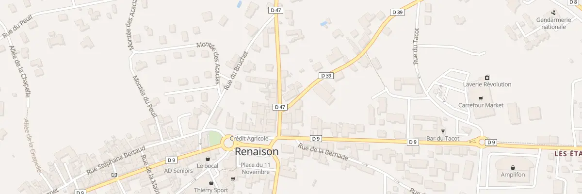 Plan du 25 Rue des Alloués à Renaison