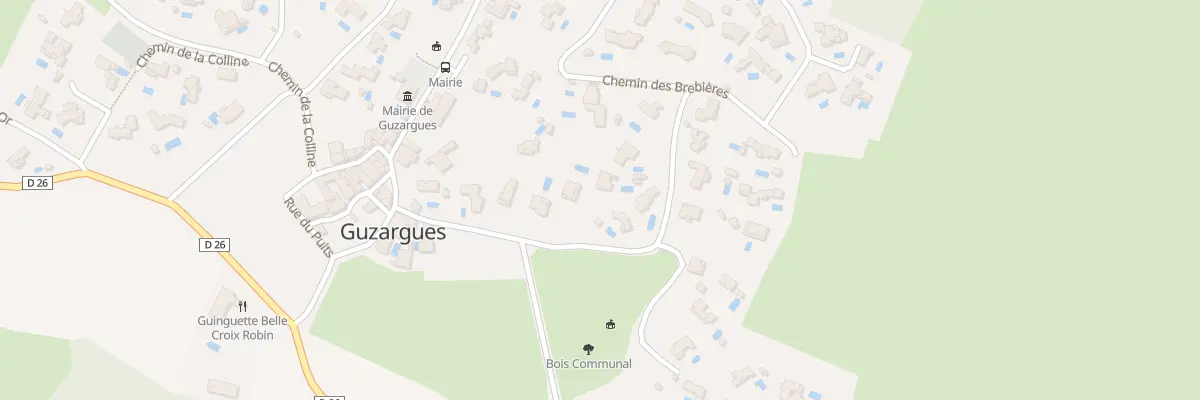 Plan du 145 Che des Brébières à Guzargues