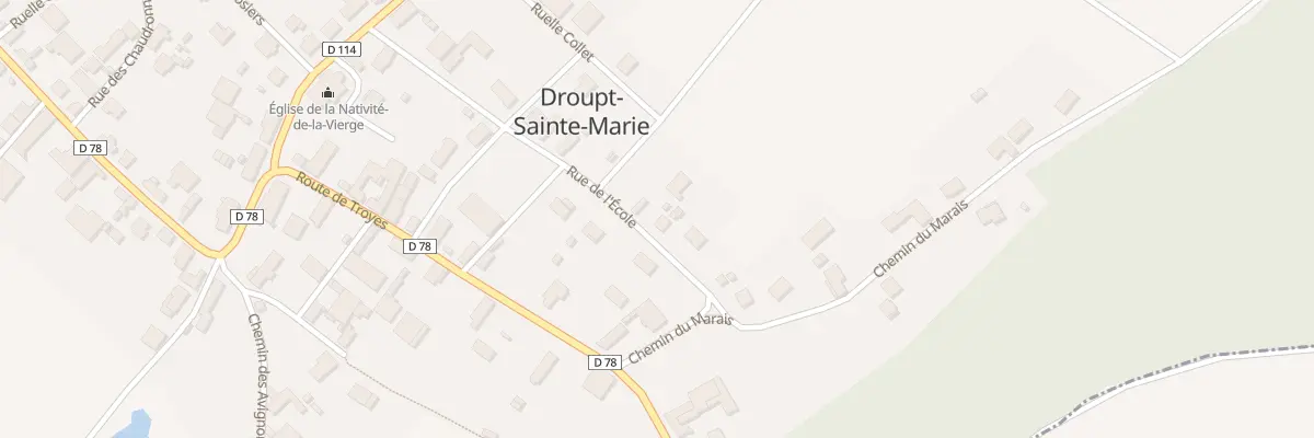 Plan du 6 Rue de l’Ecole à Droupt-Sainte-Marie