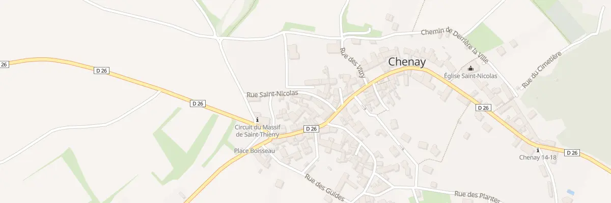 Plan du 3 Rue Saint Nicolas à Chenay