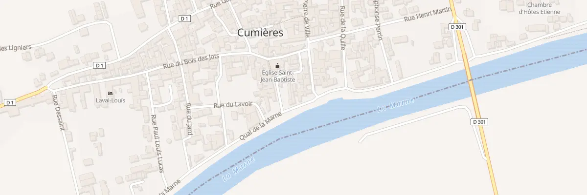 Plan du 32 Quai de la Marne à Cumières