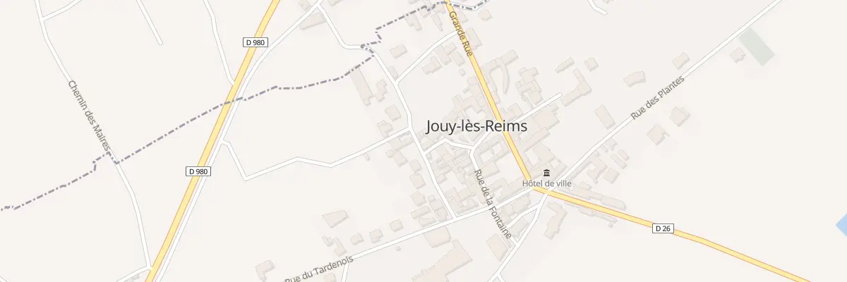 Plan du 14 Rue des Jaurielles à Jouy-lès-Reims
