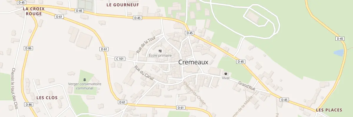 Plan du 65 Rue de l’Eglise à Cremeaux
