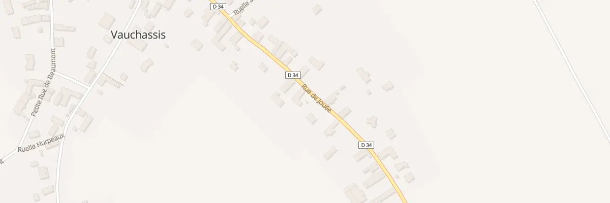 Plan du 22 Rue de Jouee à Vauchassis