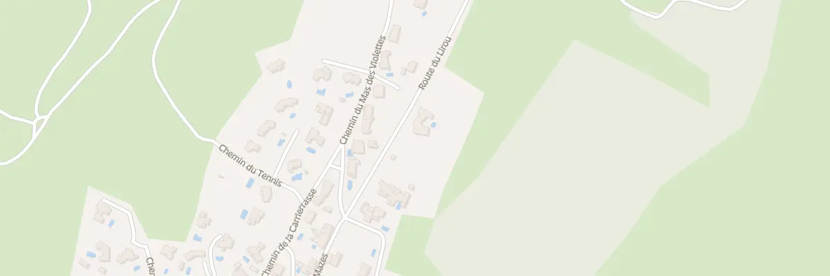 Plan du 160 Rte du Lirou à Guzargues