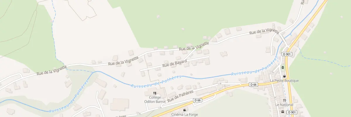Plan du 4 Rue de Bayard à Villefort