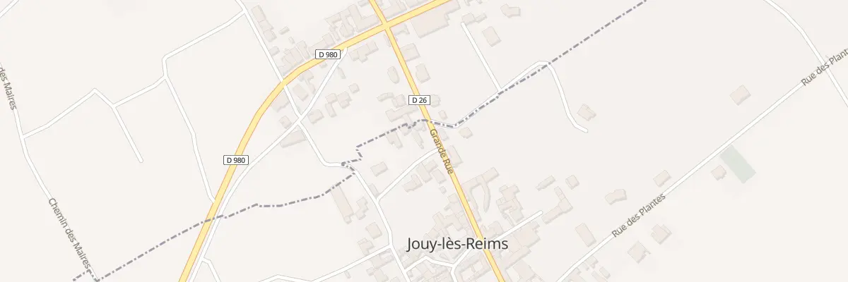 Plan du 19 Gr Grande Rue à Jouy-lès-Reims