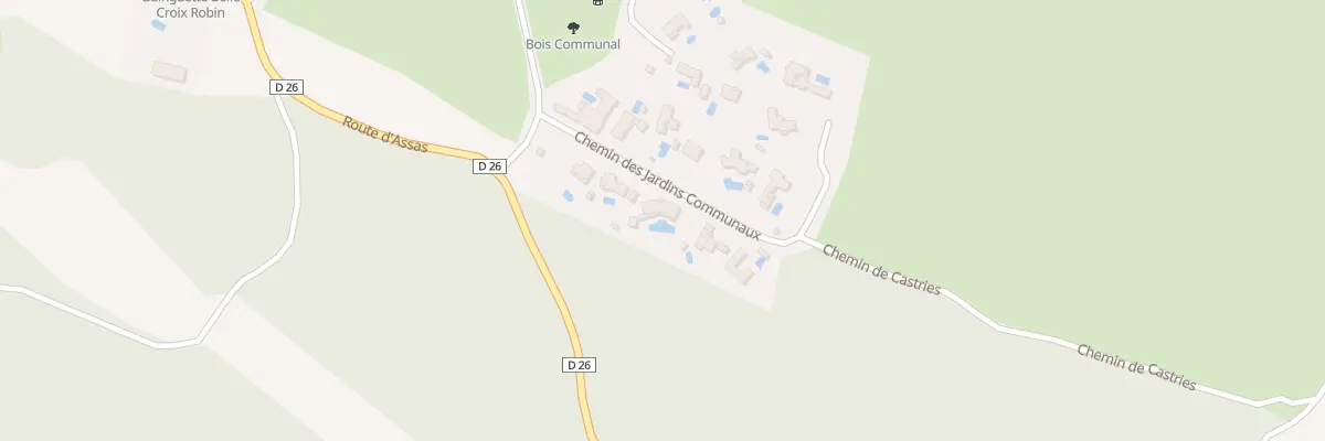 Plan du 264 Che des Jardins Communaux à Guzargues