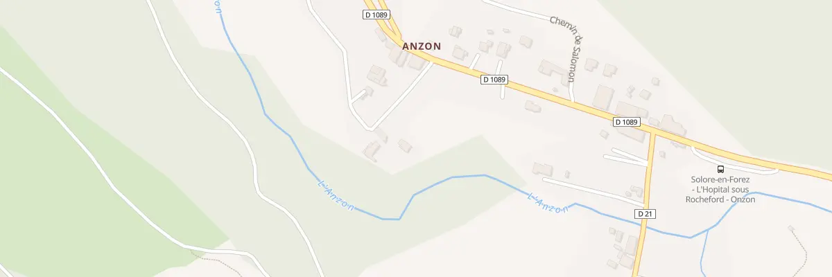 Plan du 24 Anzon à Solore-en-Forez
