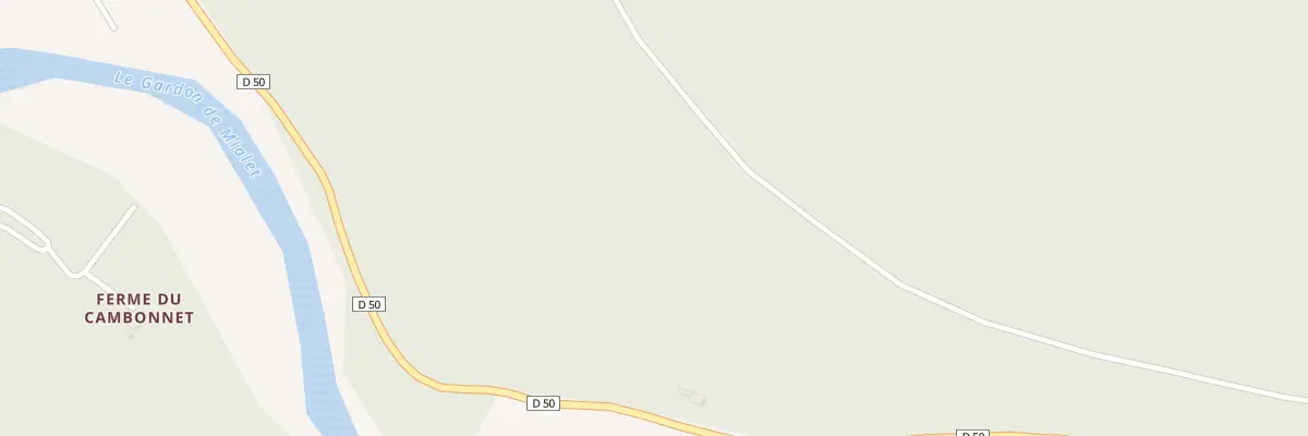 Plan du 1830 Rte de Saint Jean du Gard à Mialet