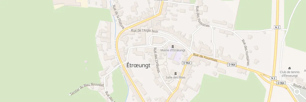 Plan du 2 Rue des Orfèvres à Étrœungt