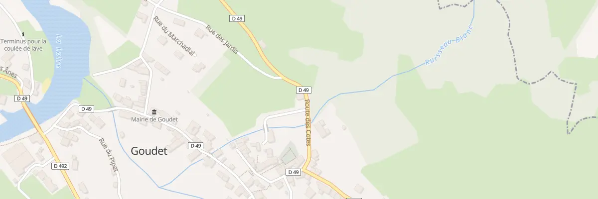 Plan du 9 Rte des Côtes à Goudet