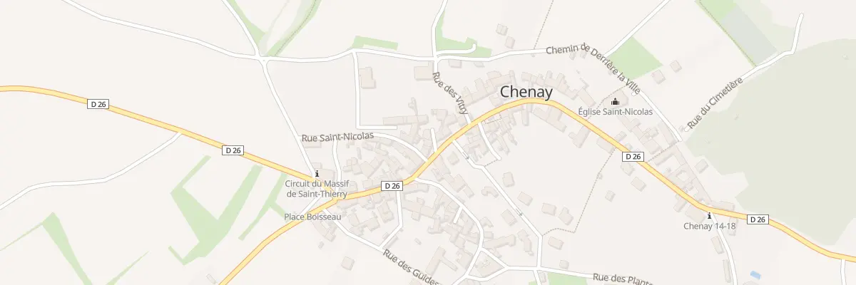 Plan du 1 Imp Gobert à Chenay