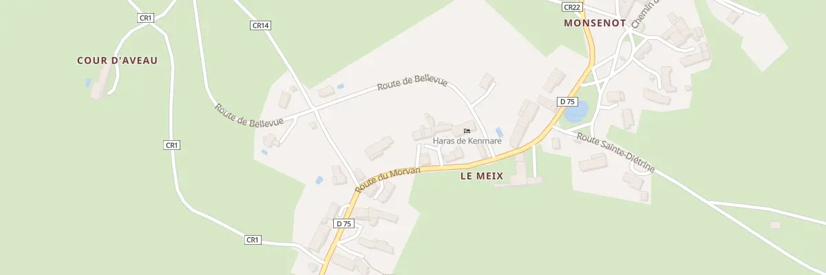 Plan du 11 Rte du Morvan (le Meix) à Saint-Germain-des-Champs