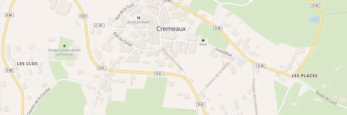 Plan du 34 Imp Cour chez Laurent à Cremeaux
