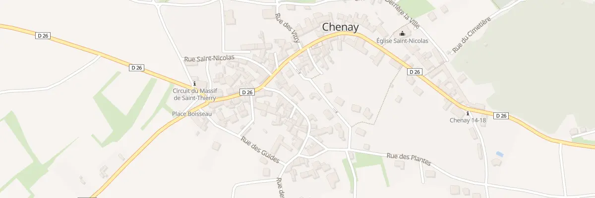 Plan du 1 Rue Philbert à Chenay