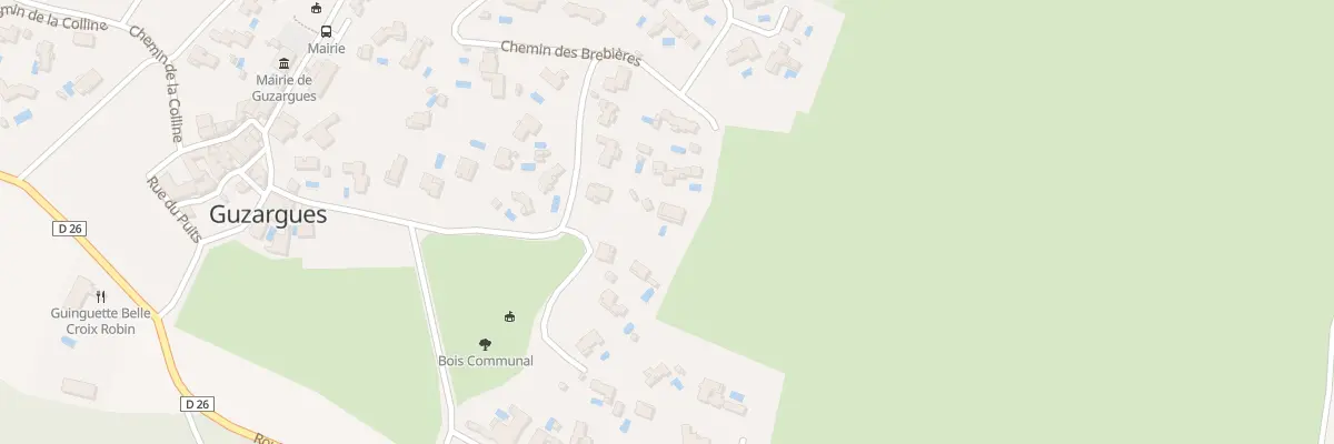 Plan du 268B Che des Brébières à Guzargues