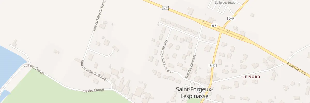 Plan du 129 Rue du Clos des Poiriers à Saint-Forgeux-Lespinasse