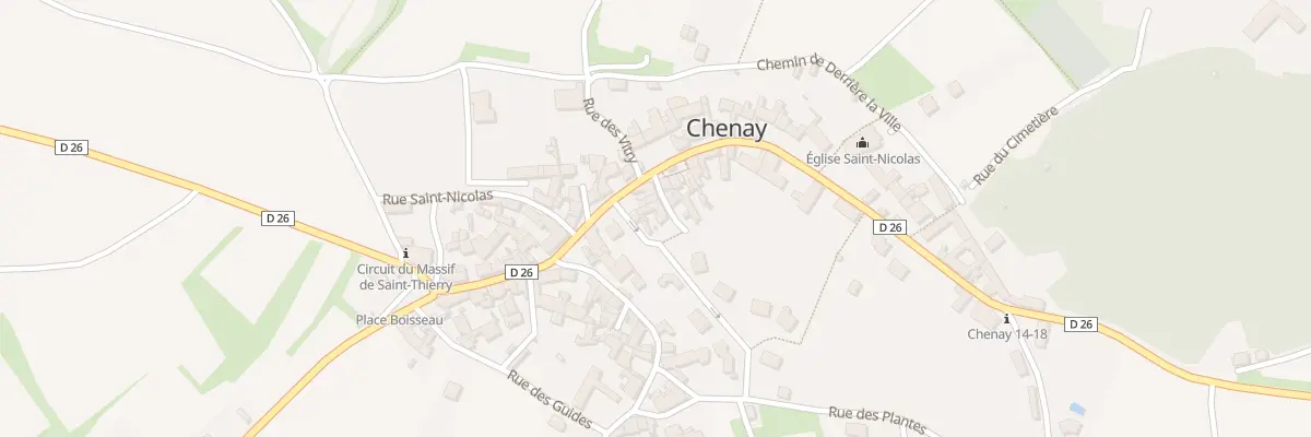 Plan du 1 Imp Lordron à Chenay