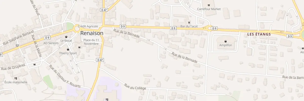 Plan du 126 Rue de la Bernarde à Renaison