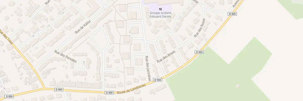 Plan du 4 Rue des Roses à Hautmont