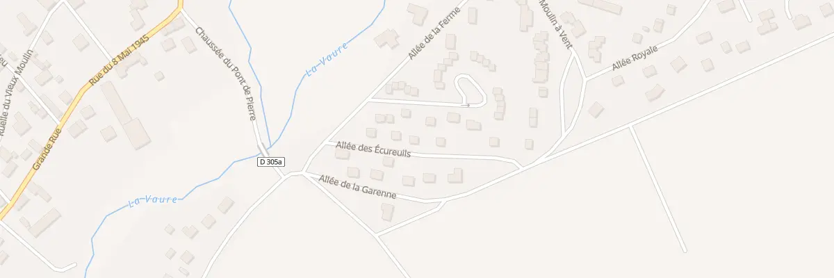 Plan du 5 All des Ecureuils à Connantre