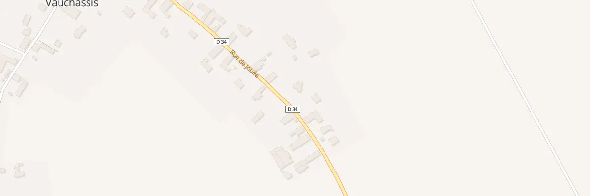 Plan du 29 Rue de Jouee à Vauchassis